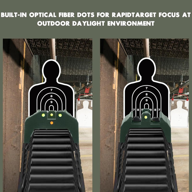 TPRCOL Low Baseline Fiber Optic Sight Front and Rear Sight - Image 3